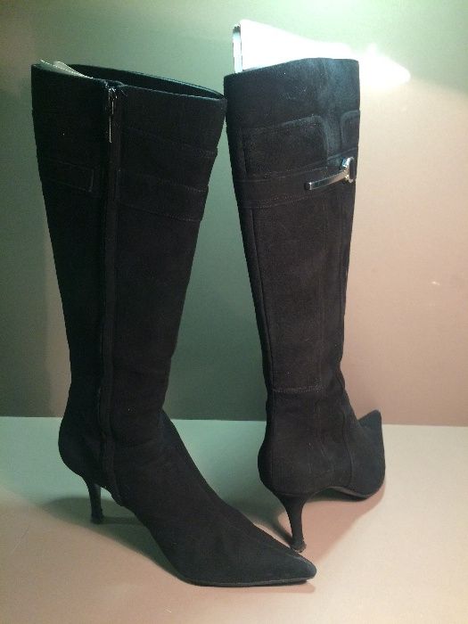 Botas camurça pretas
