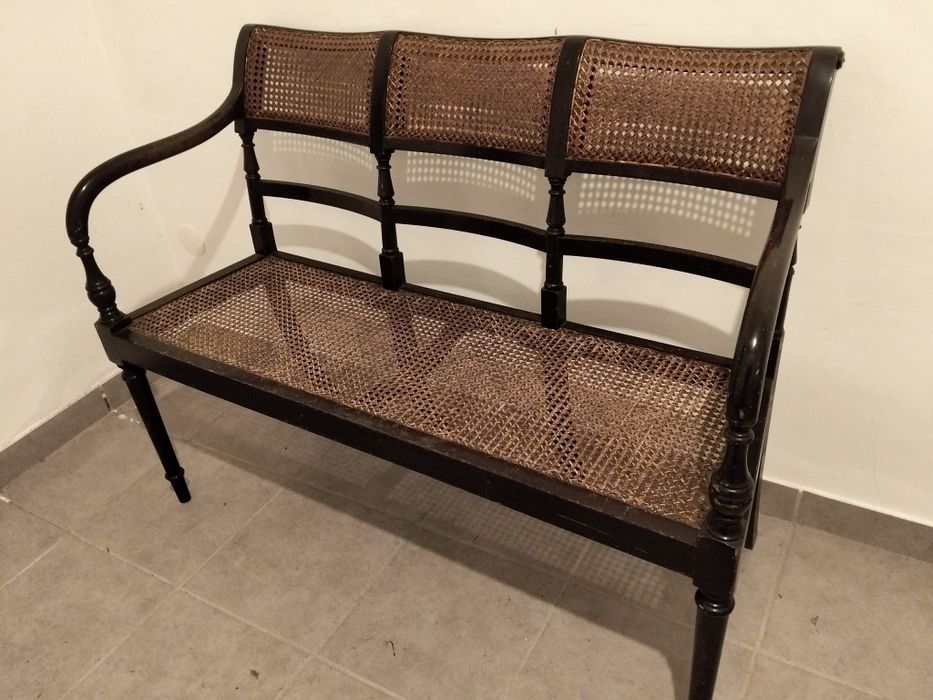 Canapé vintage palhinha