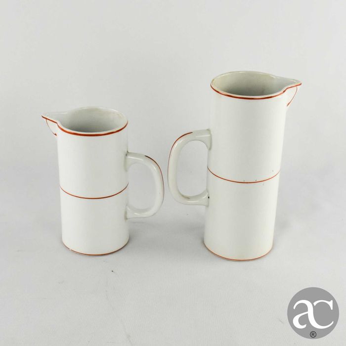 Conjunto de 2 jarros porcelana Artibus, Art Déco