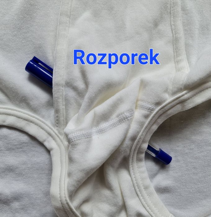 ZAPROPONUJ CENĘ Slipy z rozporkiem, podwójny przód, krocze i pupa