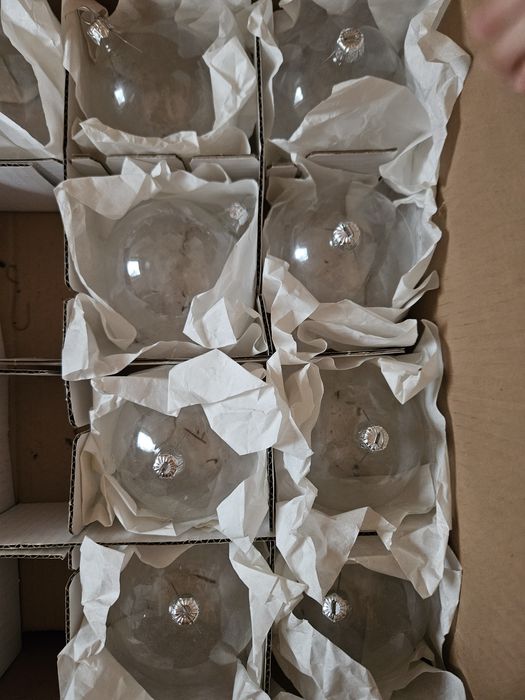 Bańki bąbki choinkowe duże przezroczyste