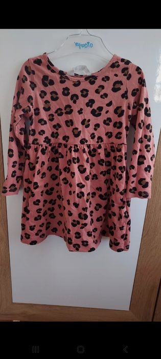 Śliczna sukienka 86-92 H&M panterka