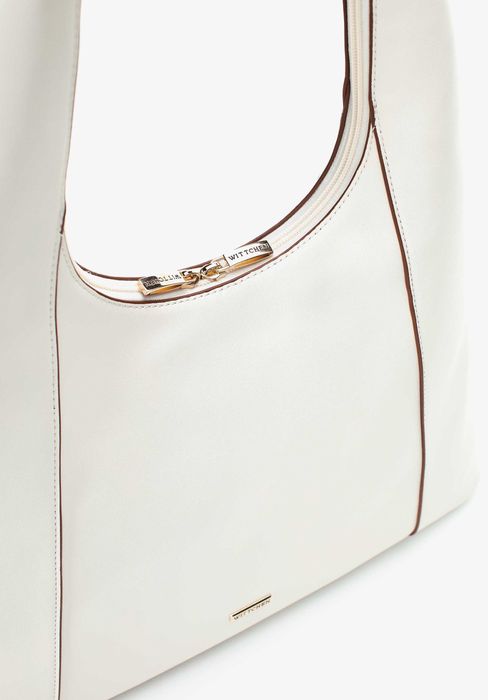 WITTCHEN Luksusowa Torebka worek trapezowa z rączką ecru