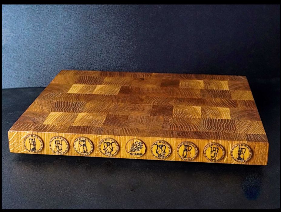 Ręcznie wykonana deska dębowa – sztorcowa