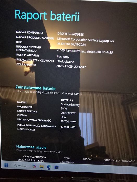 Surface laptop Go mod 1943