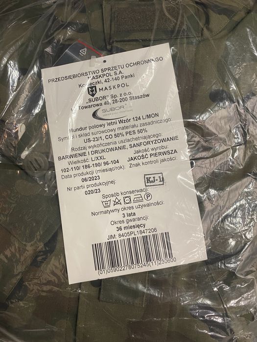 Mundur letni 124L L/XXL