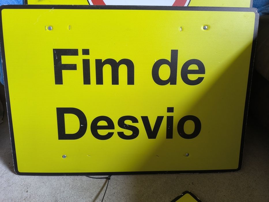 Vendo sinais para obras