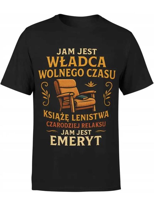 Nowy t-shirt na Emeryturę dla Mężczyzn