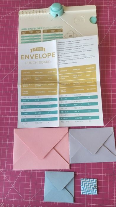 Placa para fazer mini envelopes We R Memory Keepers