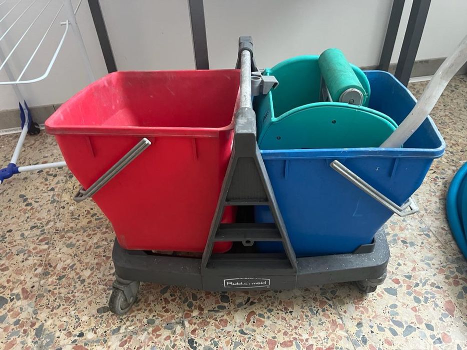 Dois Carrinhos de Limpeza Indústrial
