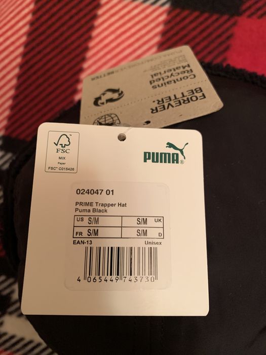 Кепка Puma чоловіча на флісовій підкладці S-M
