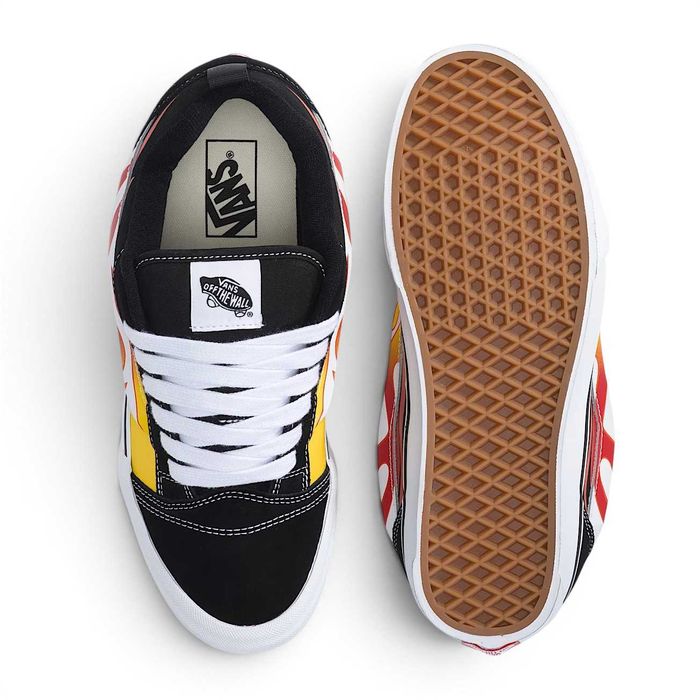 Vans Knu Skool Flame Black/Red 39/40/40.5/41/42/42.5/44/44.5/45/46 Оригінал