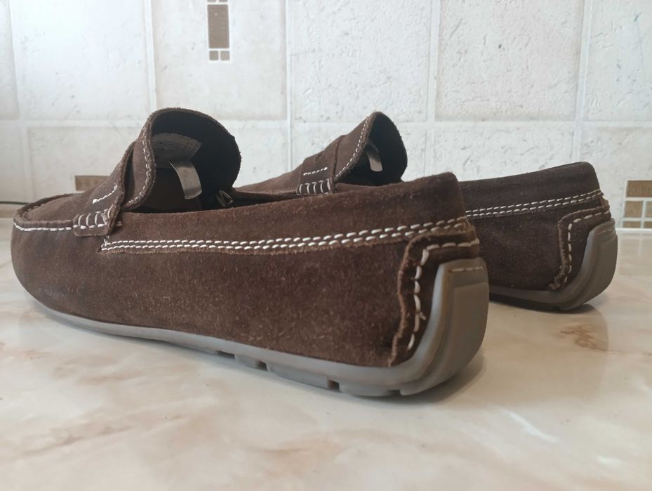 Идеальные Туфли Лоферы Hush Puppies 41p Замша Мокасины Driver для Авто