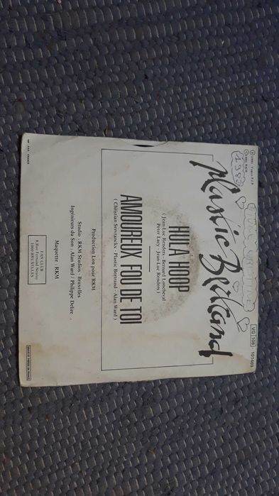 Plastic Bertrand - Hula Hoop - vinil single - portes incluídos