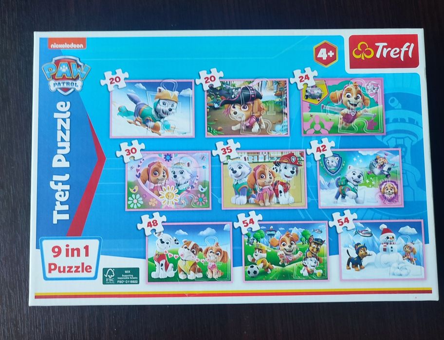 Puzzle Trefl Psi Patrol 9 w 1