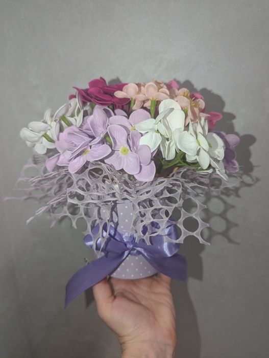 Букети з мила, мильних квітів, цукерок