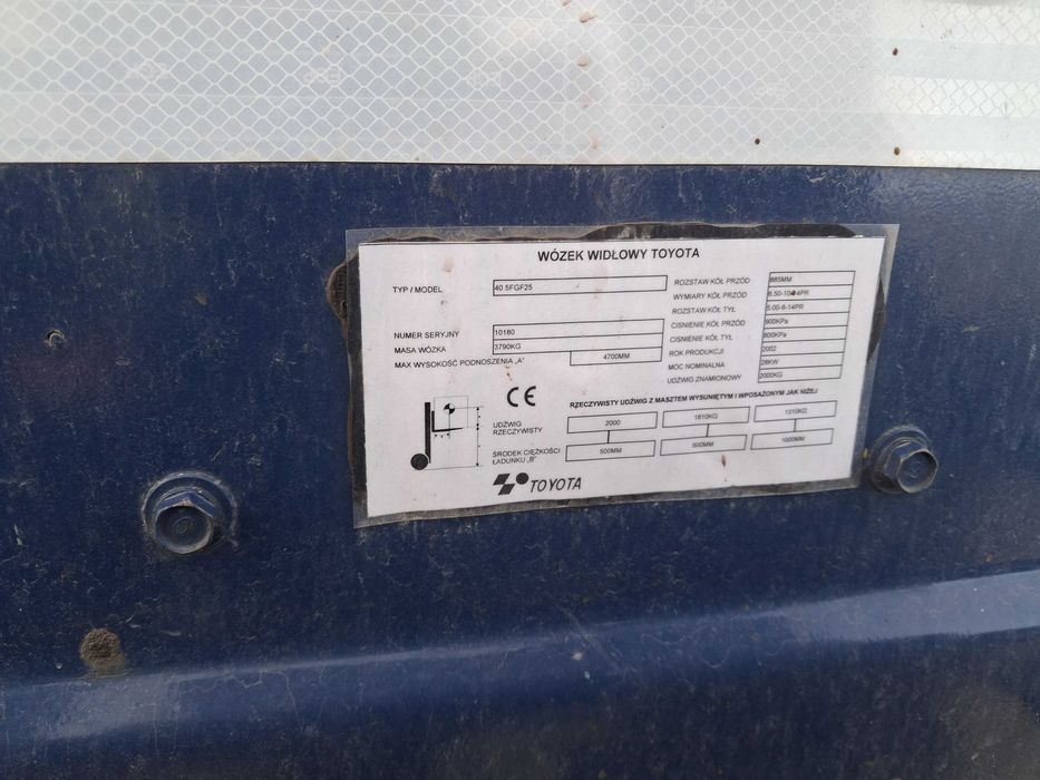 Wózek widłowy Toyota 5FGF25