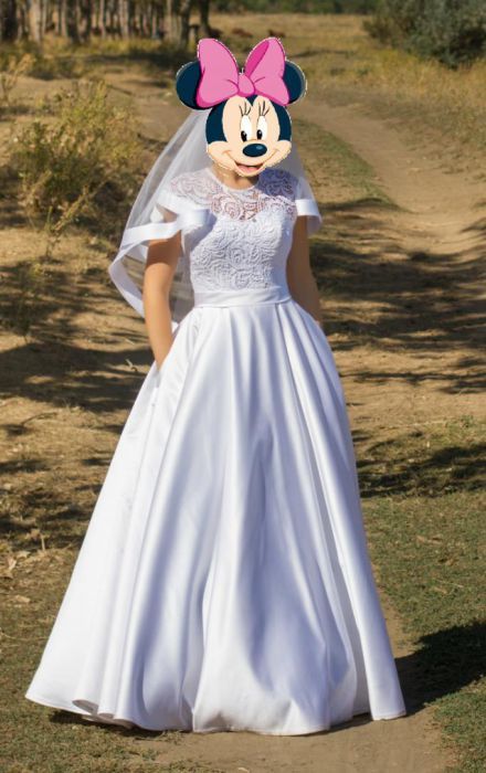 Якісна весільна сукня з мереживом