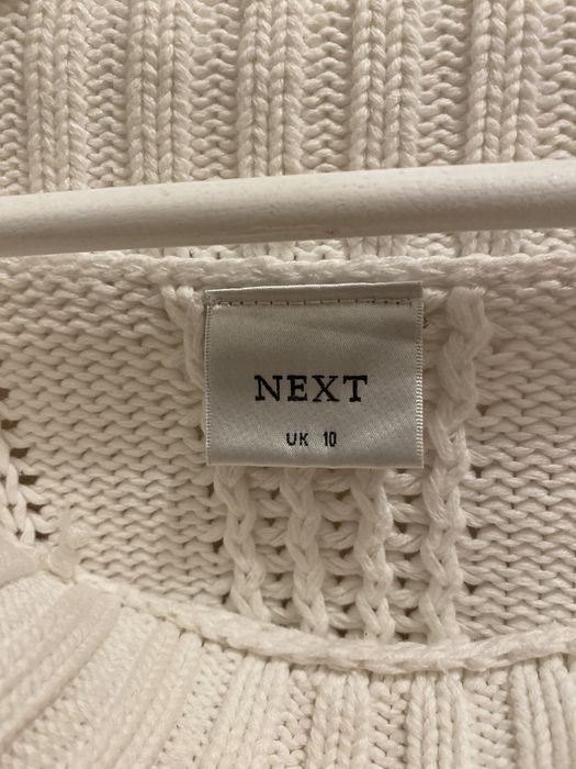 Biały sweter Next roz. 38 bawełna 100%