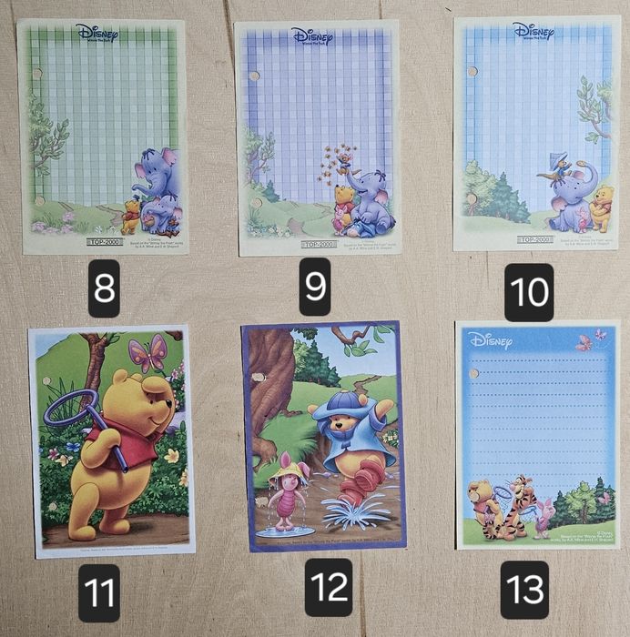 Karteczki kolekcjonerskie Kubuś Puchatek A6