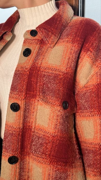 Утеплена рубашка-кардиган