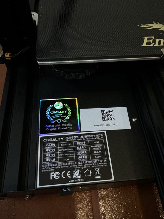 Impressora 3D Creality Ender 3 v2 + acessorios originais