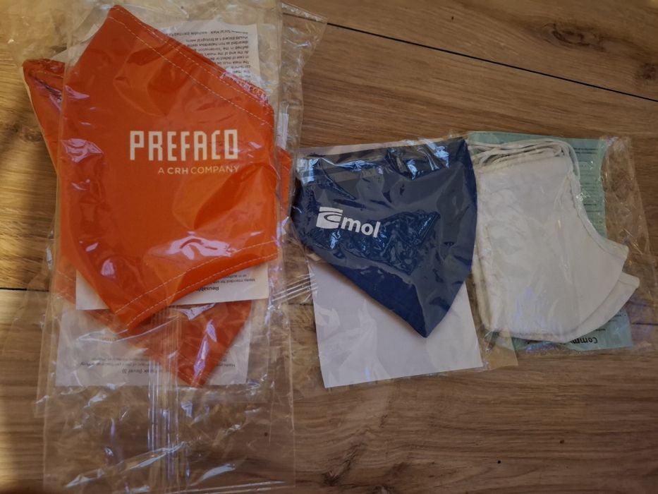 Maseczki covid higieniczne lub przeciwpyłowe 12 szt.