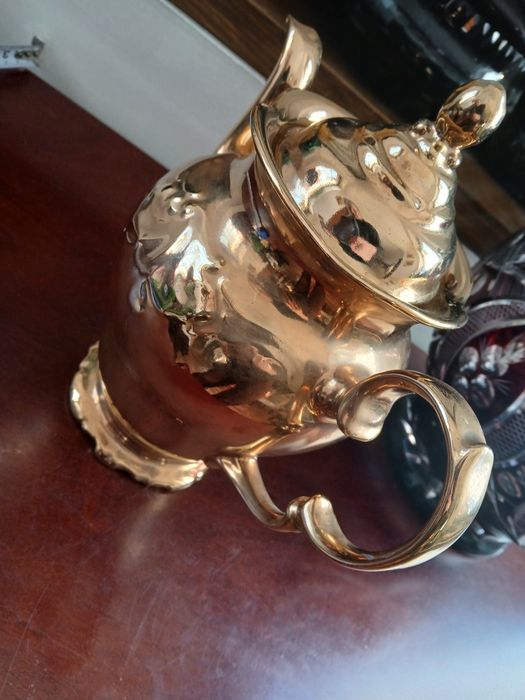 Fryderyka PRL duży dzbanek złocony