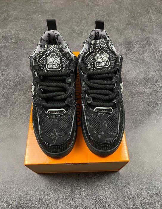 Louis Vuitton Skate Trainer Black Swarovski Monogram