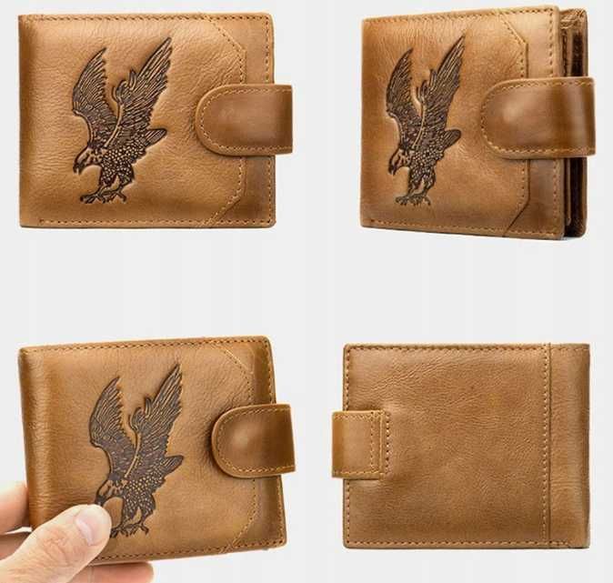 Passion portfel skóra naturalna brązowy Portfel - mężczyzna ttst1559