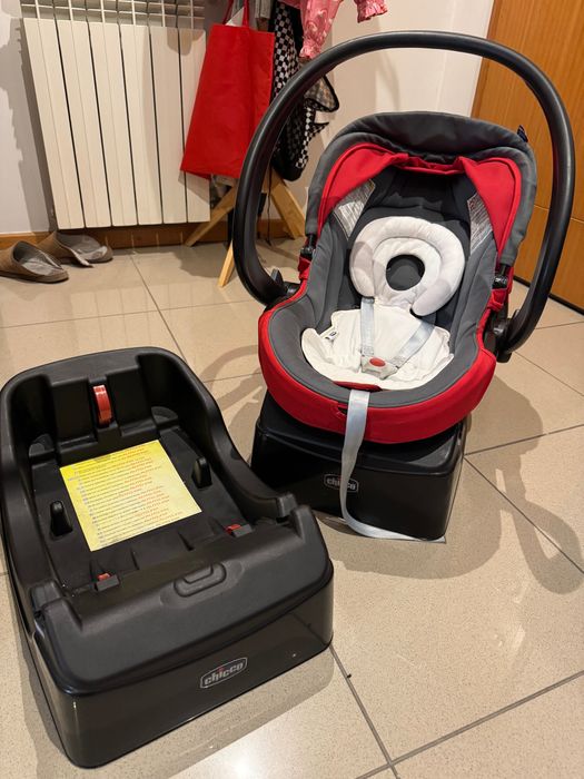 Ovo cadeira auto e Carrinho passeio Chicco + 2 bases autofix fast