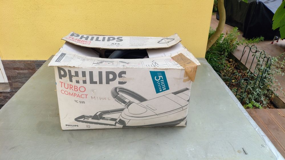 Aspirador Philips Turbo Compact TC 535 + Caixa Original e Sacos