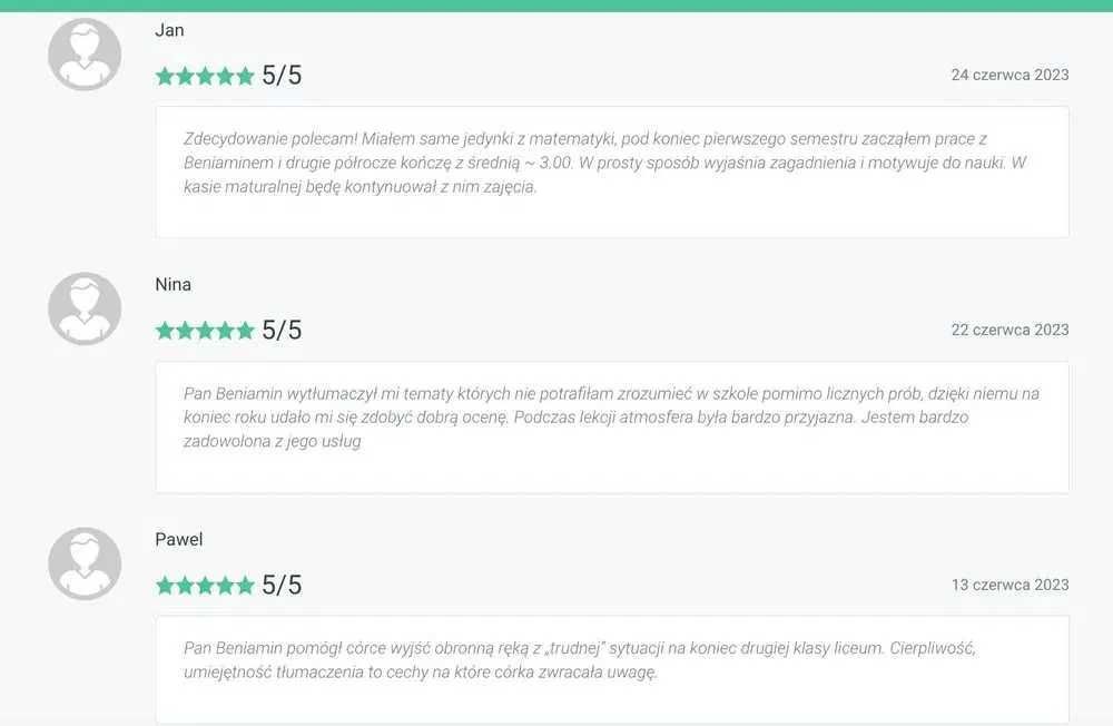 Intensywny kurs grupowo-indywidualny do poprawy matury z matematyki
