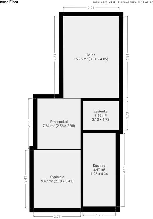 Mieszkanie 46m² na wynajem