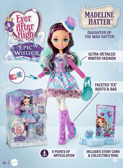 Ever After High Crystal Winter и Мэдлин Хэттер (Madeline Hatter)