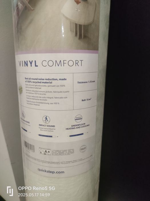 Podkład pod panele winylowe vinyl Quick-Step LVT Comfort 1,15mm 15m2