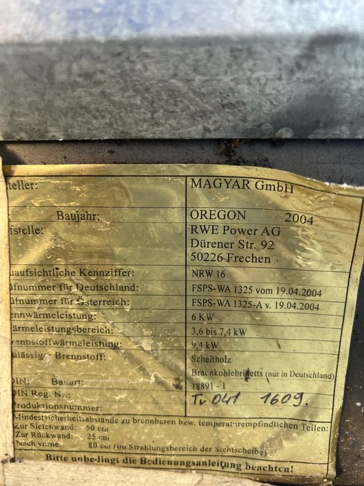 Камін Камінофен  Magyar Піч 6квт