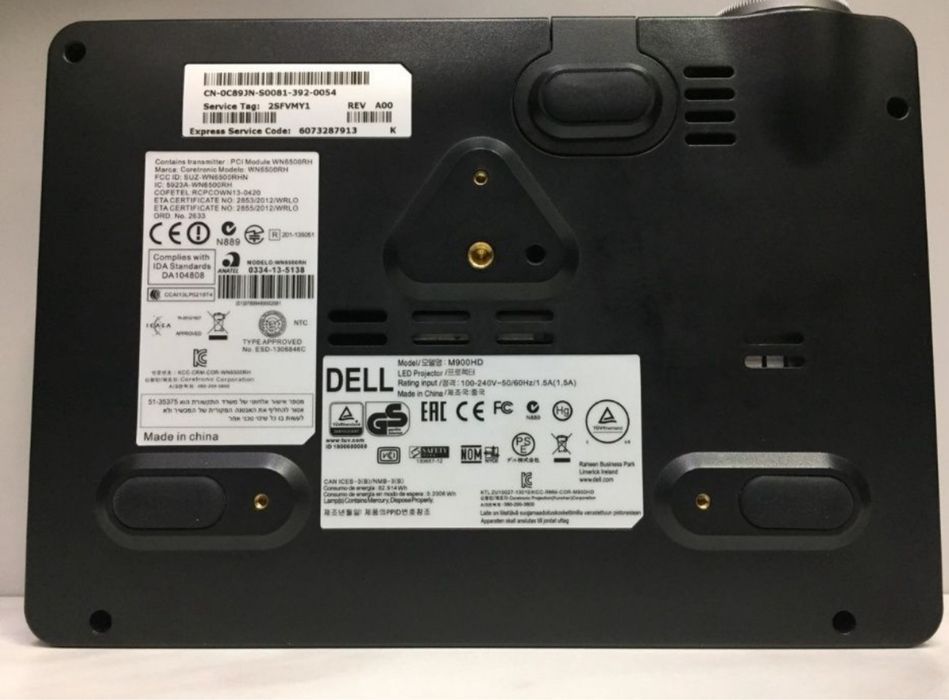 LED проектор Dell M900HD WIFI Роздільна здатність: 1280 x 800 (WXGA)
