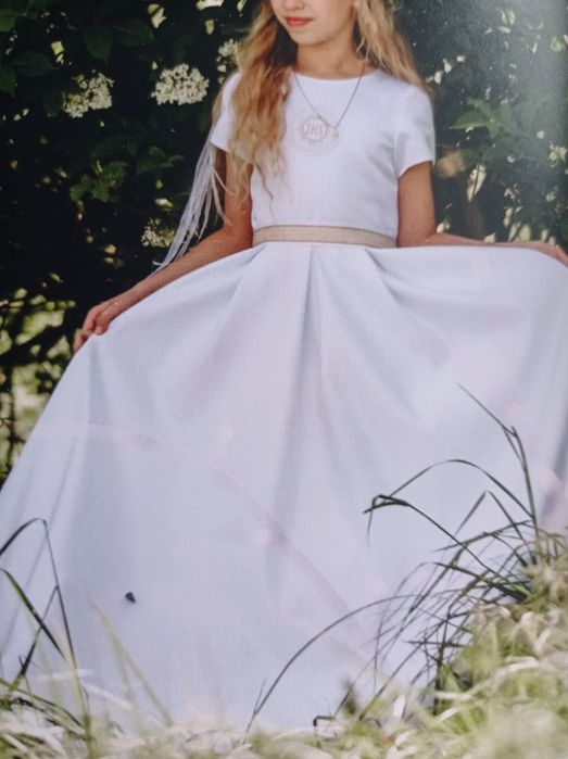 Sukienka komunijna 140 146 jak Nowa