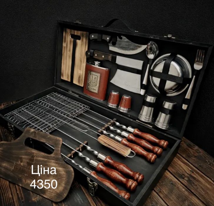 Набір шампурів в кейсі ЗНИЖКА 500 гривень на всі набори до 12.04.2026