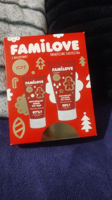Familove by Yope prezentowany zestaw kosmetyków