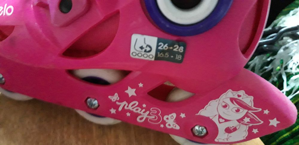 Patins criança azul ou rosa