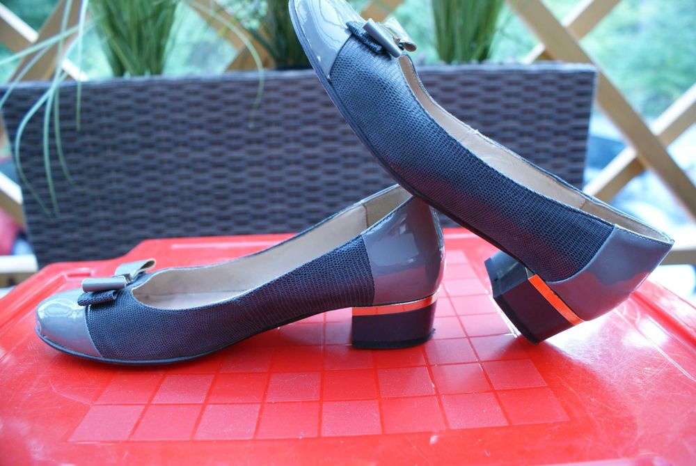 Półbuty  Skórzane na Obcasie Okazja Jak Nowe*Nr.38*Wysyłka*Olsztyn