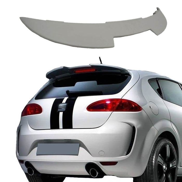 LIP SPOILER AILERON PALA ABA LÂMINA LÁBIO RABETA AVENTAL SEAT LEON 1P CUPRA R PERFORMANCE FR MATERIAL NOVO