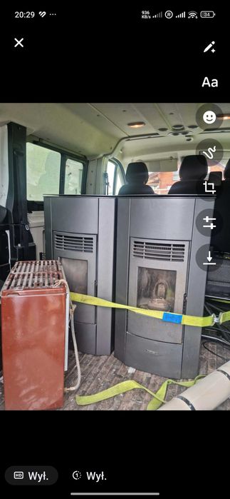 Kominek na pelet 7 kw