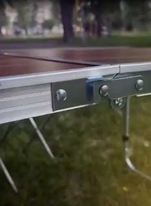 Столик розкладний для пікніка з отвором для парасольки,4 стільці,кейс