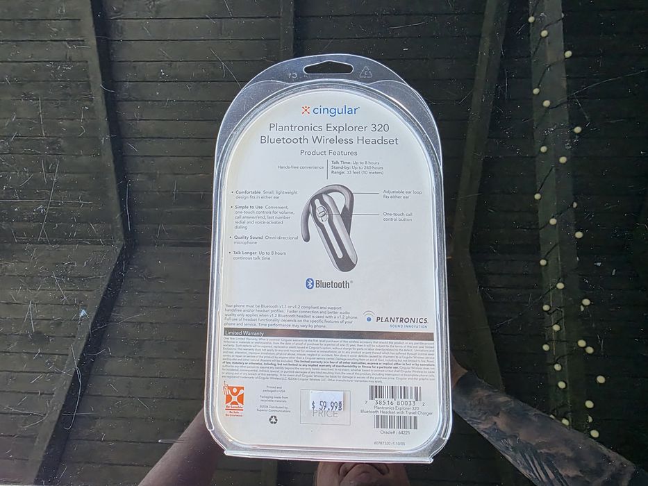 Słuchawka Bezprzewodowa Bluetooth Plantronics Explorer 320 !! Nowa  !! Rarytas !!