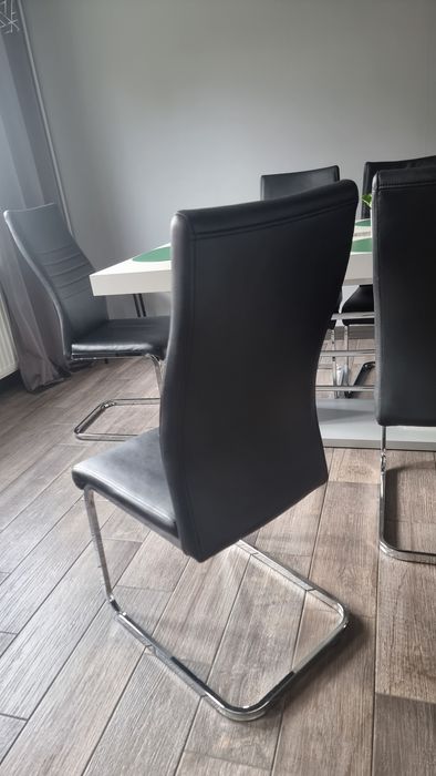 Krzesła krzesło do jadalni kuchni tapicerowane ekoskóra