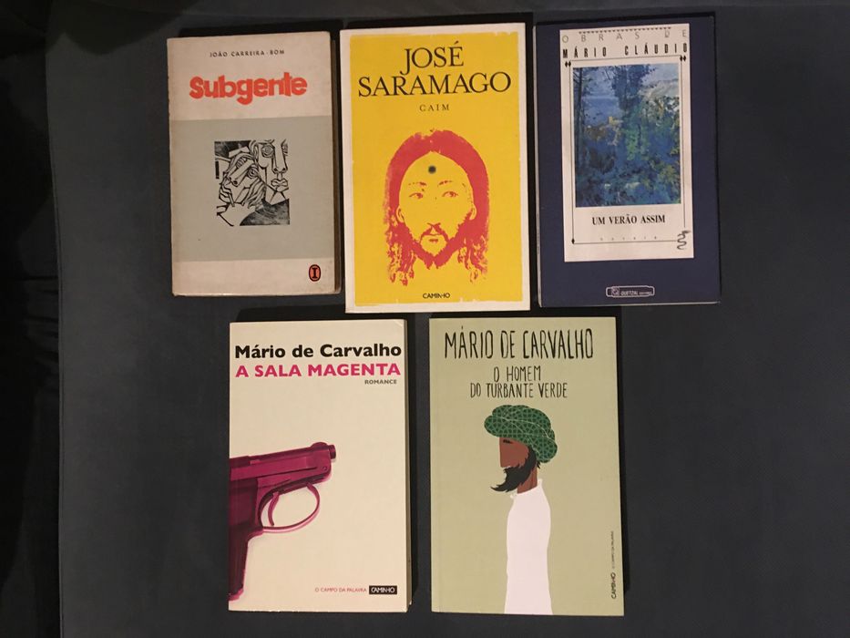 João Carreira Bom/ Saramago/ Mário Cláudio/Mário de Carvalho
