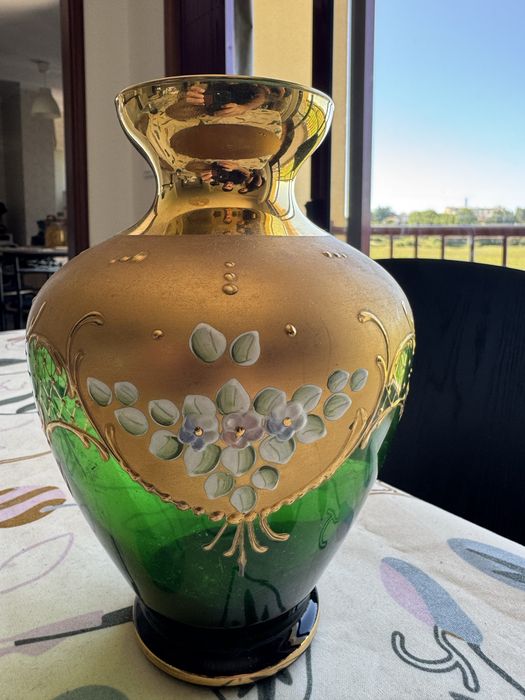 Jarro vidro murano 24k